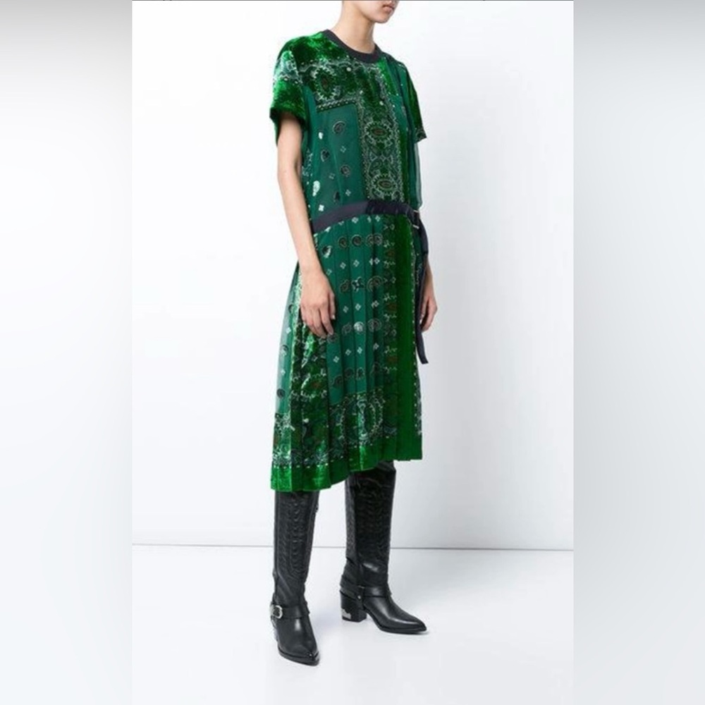 Sacai bandana Devore dress, M - Picture 2 of 16